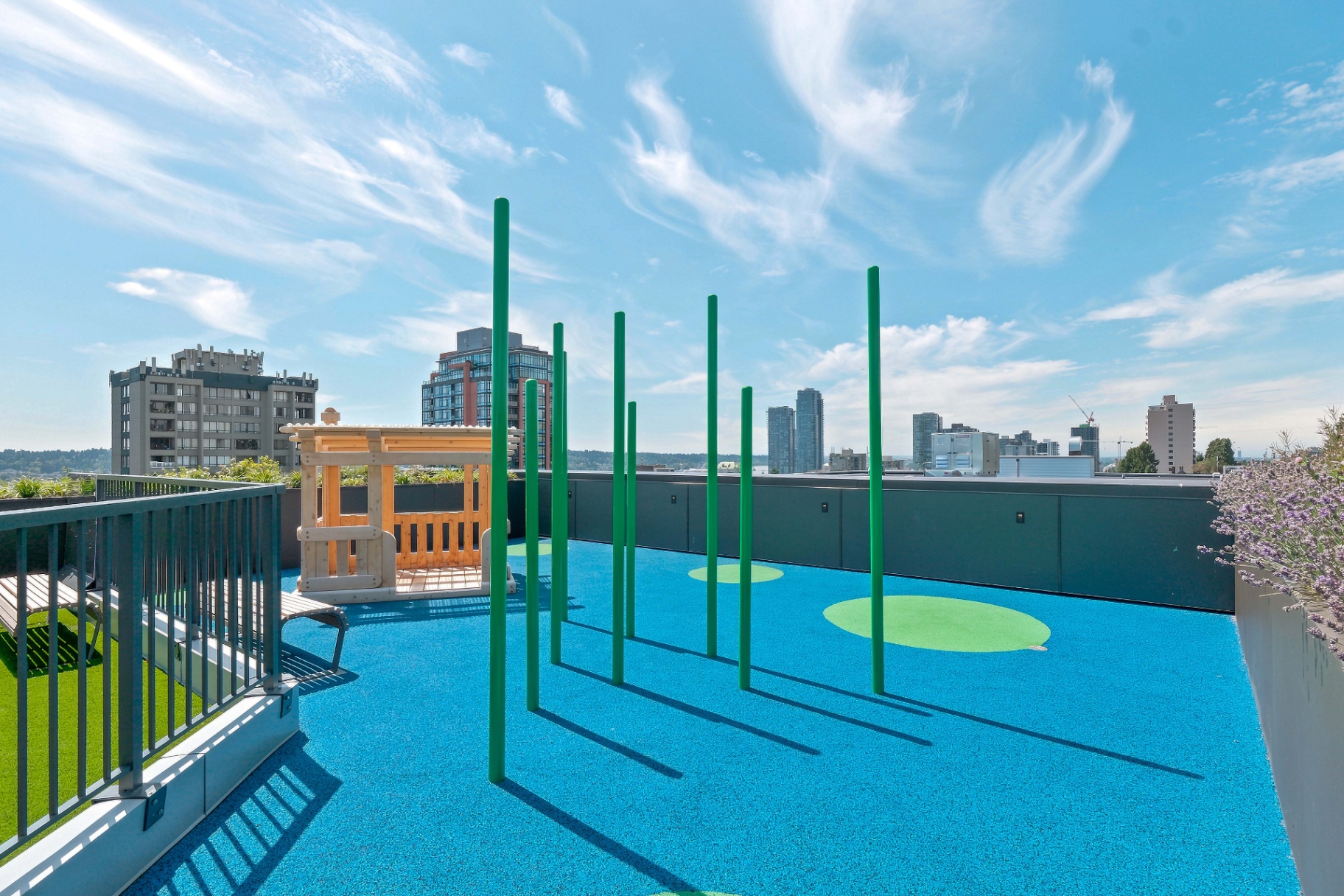 First & Royal rooftop kids play area amenity, New Westminster